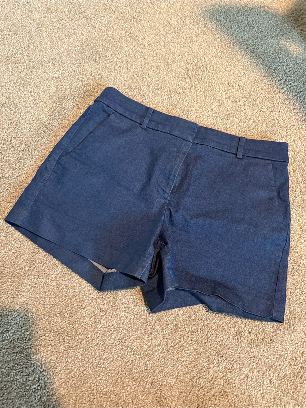 LOFT Navy Tailored Bermuda Shorts
